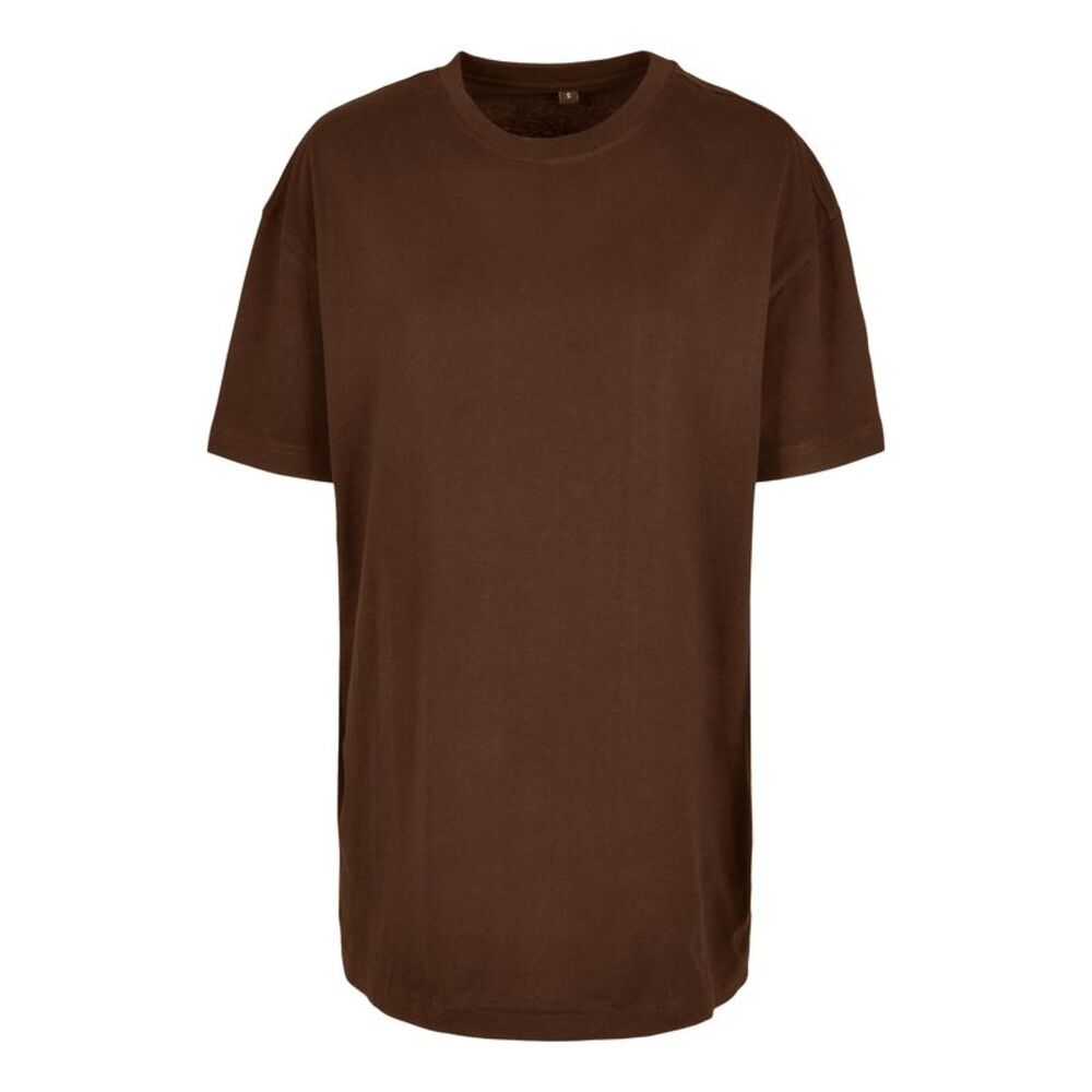 Build Your Brand Womens/Ladies Boyfriend Oversized T-Shirt / Chocolate Brown
